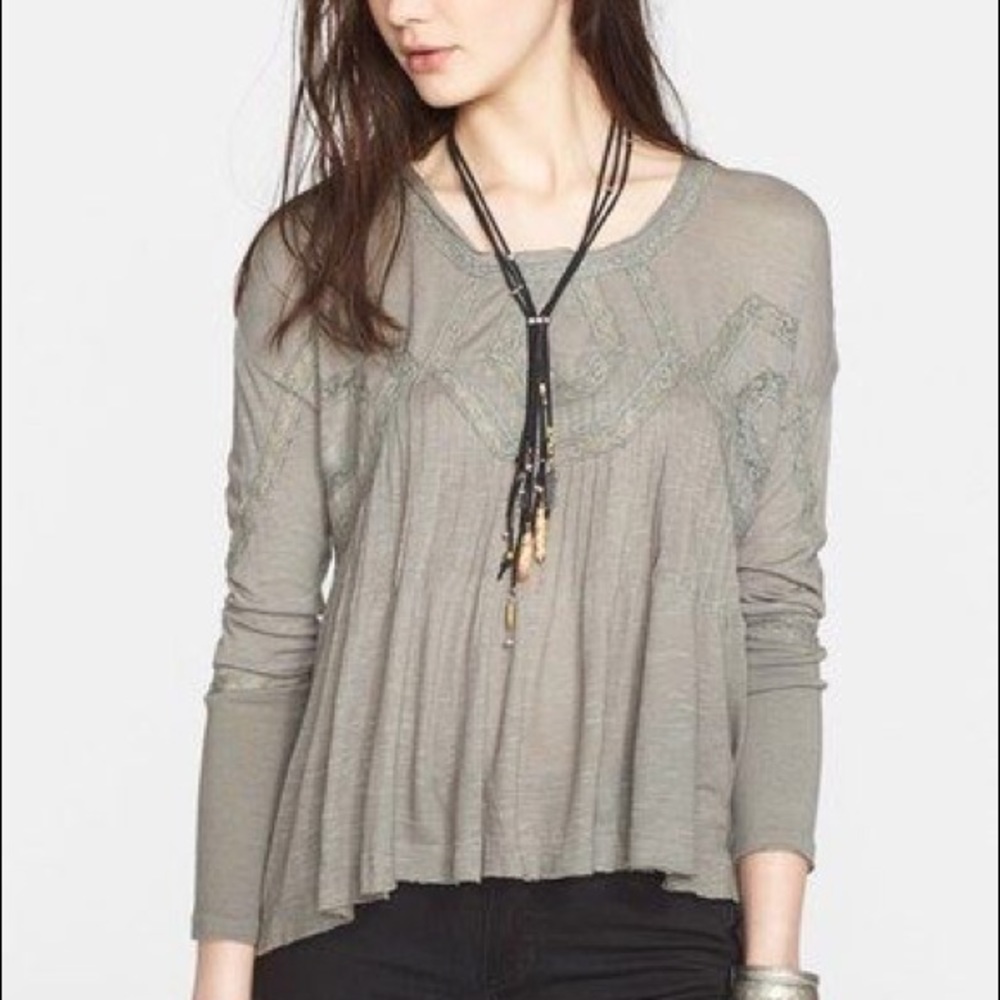 FP Like New Olive New Hope long sleeve tunic